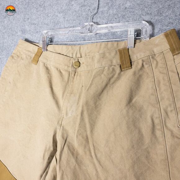 Cabela's Hunting Pants Brown Upland Brush Double Knee Suspender Men's 20/20 - Picture 11 of 14